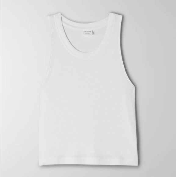 Aritzia Wilfred Free⎜GO-TO CROPPED TANK⎜GD TUSCANY ROSE - Picture 4 of 14